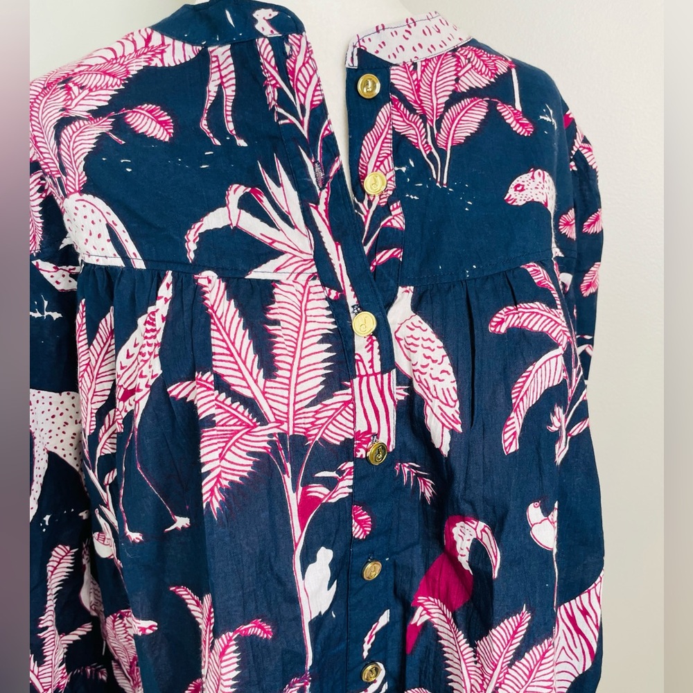 NWT Jude Connally Lorraine Pullover Top in Safari Print - Picture 5 of 11